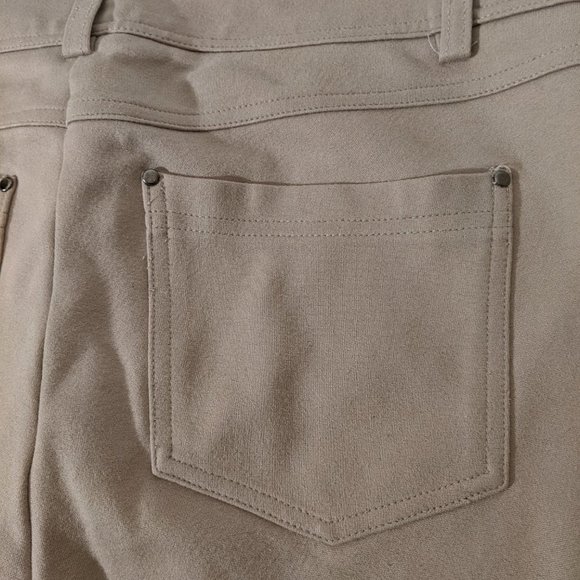 Trisisto Melanie Lyne Cream/Beige Stretch Straight Leg Full Length Pants Size 14 - Picture 5 of 13
